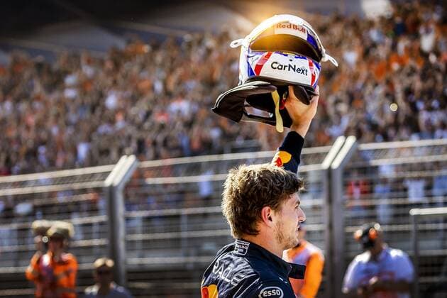 ZANDVOORT - Max Verstappen (Oracle Red Bull Racing) after qualifying ahead of the F1 Grand Prix of the Netherlands at Circuit van Zandvoort on September 3, 2022 in Zandvoort, Netherlands. REMKO DE WAAL F1 Grand Prix of The Netherlands - Qualifying 2022 xVIxANPxSportx xxANPxIVx