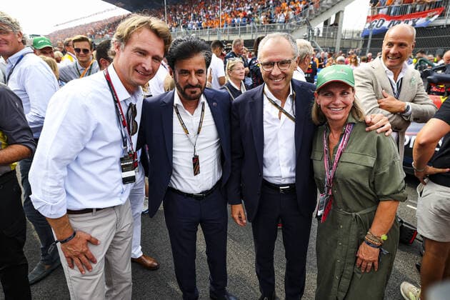 BEN SULAYEM Mohammed (uae), President of the FIA, DOMENICALI Stefano (ita), Chairman and CEO Formula One Group FOG, portrait during the Formula 1 Heineken Dutch Grand Prix 2022, 15th round of the 2022 FIA Formula One World Championship, WM, Weltmeisterschaft from September 2 to 4, 2022 on the Zandvoort Circuit, in Netherlands, Belgium - F1 - DUTCH GRAND PRIX 2022 - RACE DPPI Panoramic 00122036_GOOD3282.JPG_