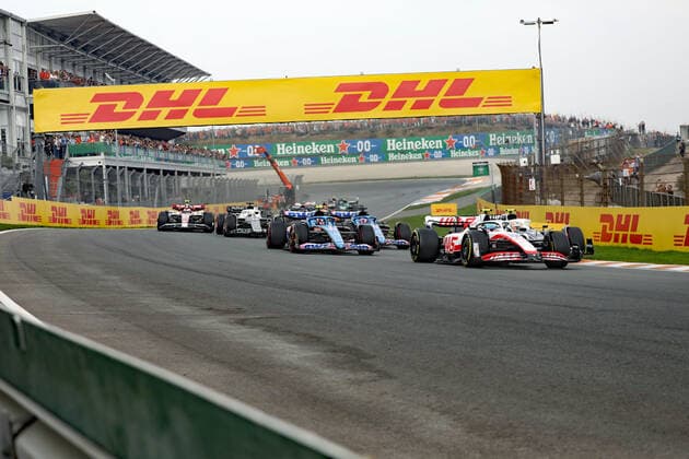 F1 Grand Prix Holland 2022 Grosser Preis von Holland; Start Rennen; Mick Schumacher; Circuit Zandvoort; Formel1 Weltmeisterschaft 2022; Formel1; Copyright: xBEAUTIFULxSPORTS Bernhardtx