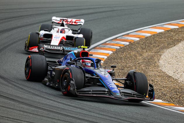 06 LATIFI Nicholas (can), Williams Racing FW44, action during the Formula 1 Heineken Dutch Grand Prix 2022, 15th round of the 2022 FIA Formula One World Championship, WM, Weltmeisterschaft from September 2 to 4, 2022 on the Zandvoort Circuit, in Netherlands, Belgium - F1 - DUTCH GRAND PRIX 2022 - RACE DPPI Panoramic  20220904_G00D3204