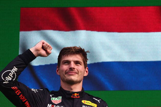F1 Grand Prix Of The Netherlands Max Verstappen of Red Bull Racing on the podium of the Formula 1 Grand Prix of The Netherlands at Zandvoort circuit in Zandvoort, Netherlands on September 4, 2022. Zandvoort Netherlands  Copyright: xJakubxPorzyckix originalFilename:porzycki-f1grandp220904_np0IR.jpg