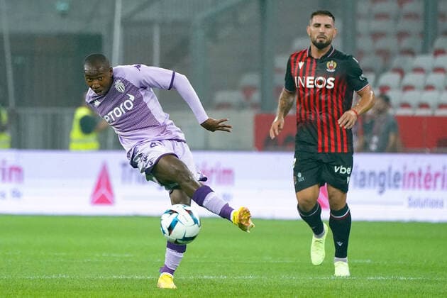 Mohamed Camara (AS Monaco) FOOTBALL : OGC Nice vs AS Monaco - Ligue 1 Uber Eats - Nice - 04 09 2022 NorbertScanella Panoramic 