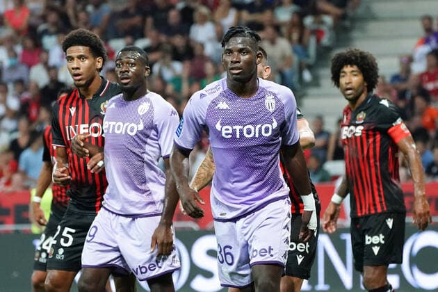 Breel Embolo (AS Monaco) FOOTBALL : OGC Nice vs AS Monaco - Ligue 1 Uber Eats - Nice - 04 09 2022 NorbertScanella Panoramic 