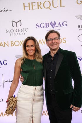 Boxen: Herqul 2022 - German Boxing Award, Berlin, 04.09.2022 Claus Strunz (Bild) mit seiner Partnerin Daniela Oliel Berlin Germany