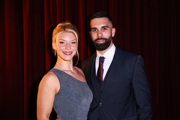 Boxen: Herqul 2022 - German Boxing Award, Berlin, 04.09.2022 Nina Meinke und Freund Berlin Germany