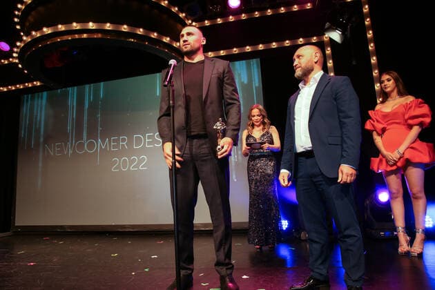 Boxen: Herqul 2022 - German Boxing Award, Berlin, 04.09.2022 Newcomer des Jahres: Victor Faust (ECB) Berlin Germany