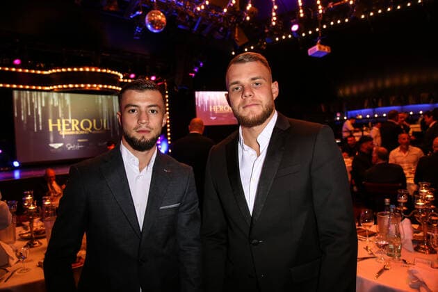 Boxen: Herqul 2022 - German Boxing Award, Berlin, 04.09.2022 Hamsat Shadalov (l.) und Paul Wall Berlin Germany