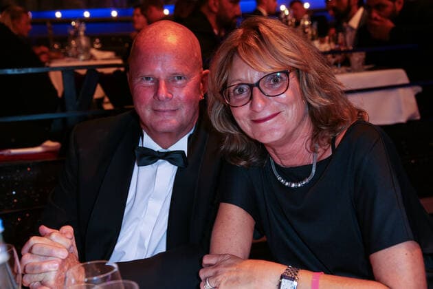 Boxen: Herqul 2022 - German Boxing Award, Berlin, 04.09.2022 Holger Tobe (BDB) und Frau Berlin Germany