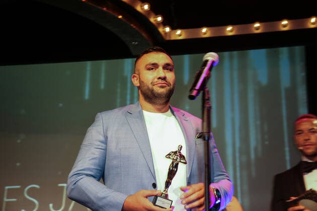 Boxen: Herqul 2022 - German Boxing Award, Berlin, 04.09.2022 Boxer des Jahres: Ali Eren Demirecen (EC Boxing) Berlin Germany