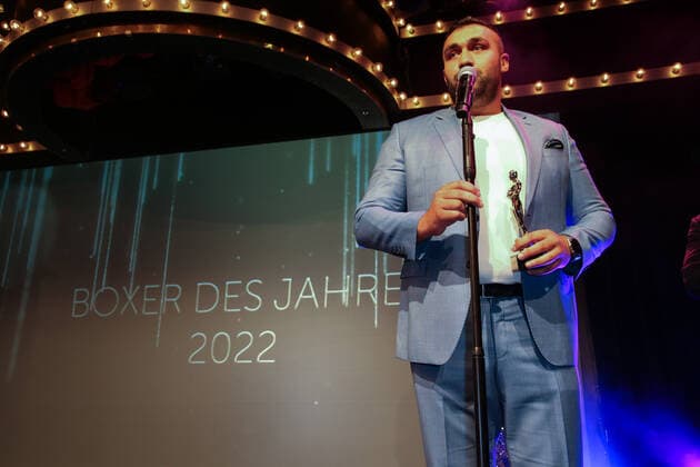 Boxen: Herqul 2022 - German Boxing Award, Berlin, 04.09.2022 Boxer des Jahres: Ali Eren Demirecen (EC Boxing) Berlin Germany