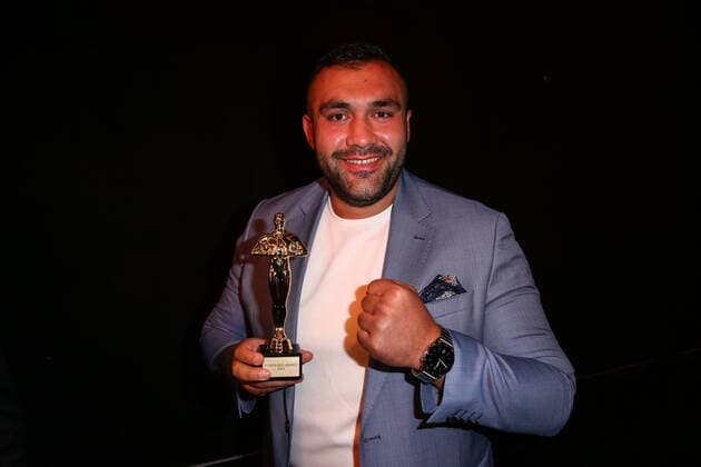Boxen: Herqul 2022 - German Boxing Award, Berlin, 04.09.2022 Boxer des Jahres: Ali Eren Demirecen (EC Boxing) Berlin Germany