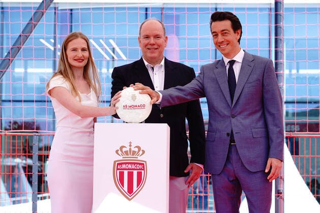 Sport Themen der Woche KW36 Sport Bilder des Tages Sport Bilder des Tages Fußball, Einweihung des Centre de Performance der AS Monaco Ekaterina sartori Dmitrievna Rybolovleva fille de Dmitry Rybolovlev (propriÃ taire de l AS Monaco) - SAS le prince Albert II de Monaco - Juan Sartori (membre du Conseil d™administration de l™AS Monaco) FOOTBALL : Inauguration du centre de performance de l™AS Monaco - La Turbie - 05 09 2022 NorbertScanella Panoramic 