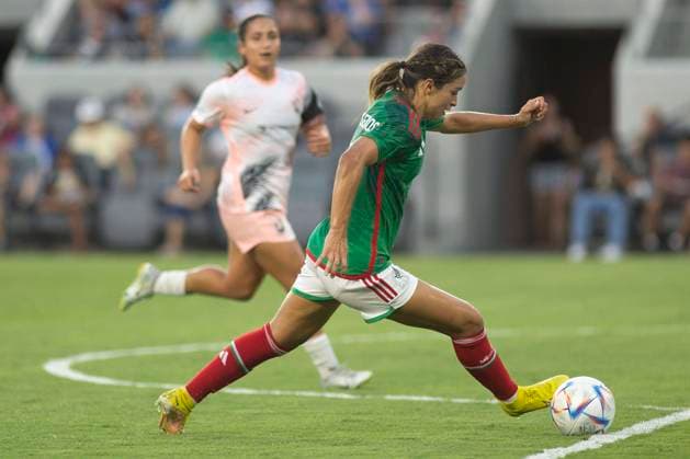 Mexico Player Scarlett Camberos in action against Los Angel City FC, during a friendly game, at the Banc of California Stadium in Los Angeles, 5 September 2022. Los Angel City FC - Mexico s Women national team, Nationalteam !ACHTUNG: NUR REDAKTIONELLE NUTZUNG!  Copyright: xARMANDOxARORIZOx AME4916 20220906-7683897a03cce97d92b636abfb8d766828140627