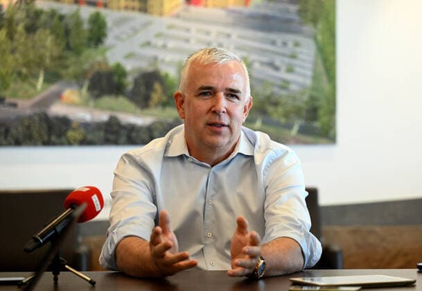 Fussball, Herren, Saison 2022 2023, Europa League, 1. FC Union Berlin, Pressekonferenz zur Europa-League-Partie 1. FC Union Berlin - Royale Union Saint-Gilloise, im Bild: Präsident Dirk Zingler (1. FC Union), 06.09. 2022, Copyright: xMatthiasxKochx