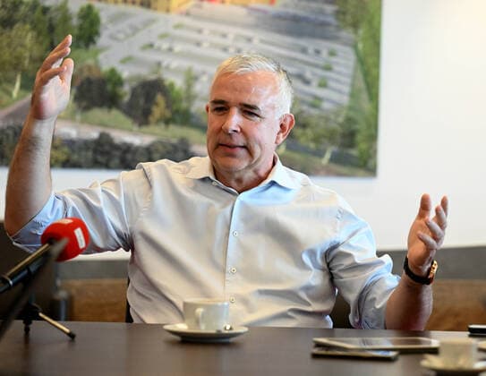 Fussball, Herren, Saison 2022 2023, Europa League, 1. FC Union Berlin, Pressekonferenz zur Europa-League-Partie 1. FC Union Berlin - Royale Union Saint-Gilloise, im Bild: Präsident Dirk Zingler (1. FC Union), 06.09. 2022, Copyright: xMatthiasxKochx