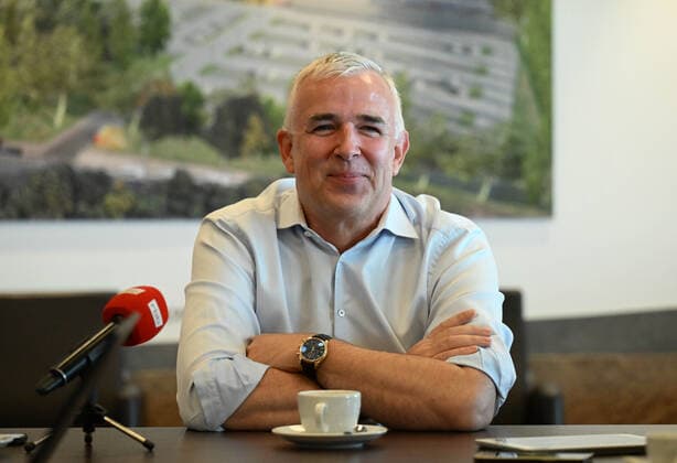 Fussball, Herren, Saison 2022 2023, Europa League, 1. FC Union Berlin, Pressekonferenz zur Europa-League-Partie 1. FC Union Berlin - Royale Union Saint-Gilloise, im Bild: Präsident Dirk Zingler (1. FC Union), 06.09. 2022, Copyright: xMatthiasxKochx