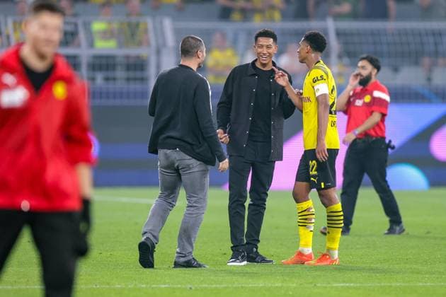 06.09.2022, Fussball, Saison 2022 2023, UEFA Champions League, UCL, 1. Spieltag, Borussia Dortmund - FC Kopenhagen, v. l. Jobe Bellingham (Birmingham City), Jude Bellingham (Borussia Dortmund), Foto: Dennis Ewert RHR-FOTO xRHR-FOTO DEx