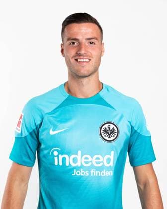 Diant Ramaj - Eintracht Frankfurt, SGE, 2022 2023, Porträttermin, Porträt, 1. BL, Ger; by Ohnesorge Eintracht Frankfurt