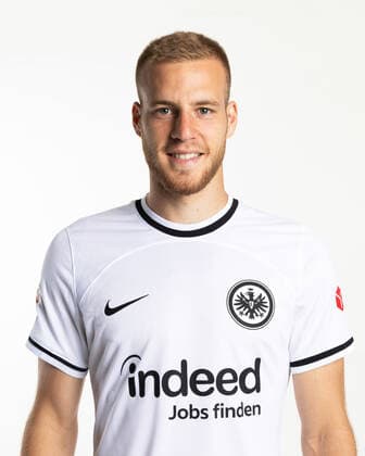 Hrvoje Smolcic - Eintracht Frankfurt, SGE, 2022 2023, Porträttermin, Porträt, 1. BL, Ger; by Ohnesorge Eintracht Frankfurt