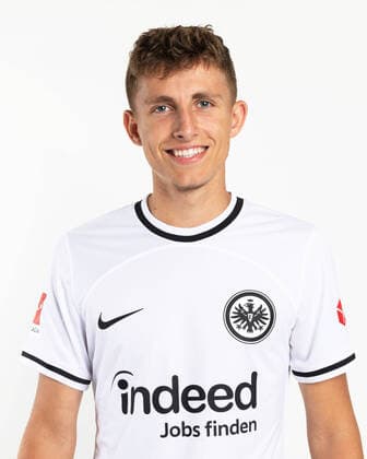 Jesper Lindstroem - Eintracht Frankfurt, SGE, 2022 2023, Porträttermin, Porträt, 1. BL, Ger, Lindström; by Ohnesorge Eintracht Frankfurt