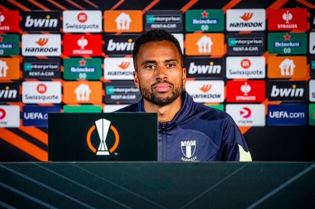 Fußball, EL, Malmö FF Pressekonferenz 220907 Isaac Kiese Thelin during a press conference, PK, Pressekonferenz with Malmö FF on September 7, 2022 in Malmö. Photo: Christian Örnberg BILDBYRAN COP 166 CO0227 fotboll football soccer fotball uefa europa league presskonferens press conference malmö ff bbeng Copyright: CHRISTIANxÖRNBERG BB220907CO109