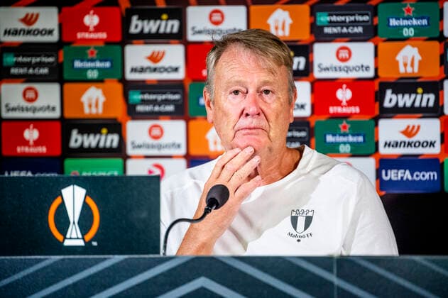 Fußball, EL, Malmö FF Pressekonferenz 220907 Head coach Age Hareide during a press conference, PK, Pressekonferenz with Malmö FF on September 7, 2022 in Malmö. Photo: Christian Örnberg BILDBYRAN COP 166 CO0227 fotboll football soccer fotball uefa europa league presskonferens press conference malmö ff bbeng Copyright: CHRISTIANxÖRNBERG BB220907CO112