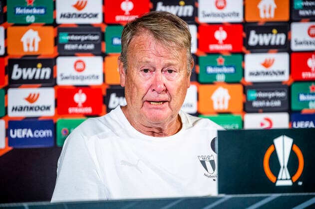 Fußball, EL, Malmö FF Pressekonferenz 220907 Head coach Age Hareide during a press conference, PK, Pressekonferenz with Malmö FF on September 7, 2022 in Malmö. Photo: Christian Örnberg BILDBYRAN COP 166 CO0227 fotboll football soccer fotball uefa europa league presskonferens press conference malmö ff bbeng Copyright: CHRISTIANxÖRNBERG BB220907CO113