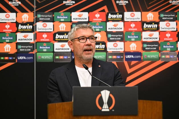 Fussball, Herren, Saison 2022 2023, Europa League, 1. FC Union Berlin, Pressekonferenz vor der Europa-League-Partie 1. FC Union Berlin - Royale Union Saint-Gilloise, Trainer Urs Fischer (1. FC Union), 07.09. 2022, Copyright: xMatthiasxKochx