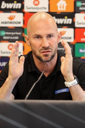 SOCCER - UEFA EL, Sturm vs Midtylland GRAZ,AUSTRIA,07.SEP.22 - SOCCER - UEFA Europa League, group stage, SK Sturm Graz vs FC Midtylland, preview, press conference, PK, Pressekonferenz Sturm. Image shows head coach Christian Ilzer (Sturm).  GEPAxpictures xChristianxWalgram