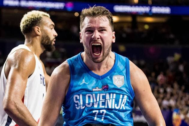 FIBA EUROBASKET, Frankreich - Slowenien; 07.09.2022 Luka Doncic 77 (Slowenien) bruellt FIBA EUROBASKET, Frankreich - Slowenien, Koeln, LANXESSarena Copyright: xBEAUTIFULxSPORTS Wunderlx