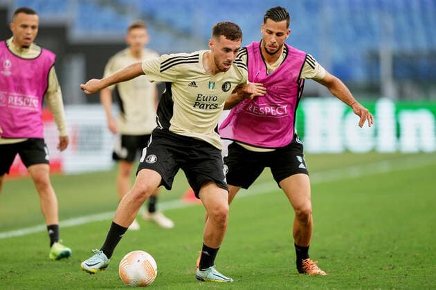 UEFA Europa League training of Feyenoord Rome - Feyenoord coach Arne Slot during the training of Feyenoord at Stadio Olimpico on 7 September 2022 in Rome, Italy. Copyright: xTomxBodex