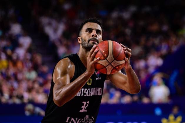 Johannes Thiemann 32 (Deutschland), Ungarn vs. Deutschland, FIBA EuroBasket 2022, Basketball, 07.09.2022