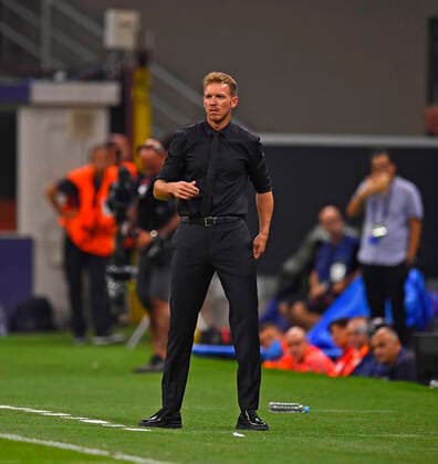 07.09.2022, Fussball UEFA Championsleague 2022 2023: Vorrunde 1.Spieltag, Inter Mailand - FC Bayern München, Giuseppe Meazza Stadion Mailand. Trainer Julian Nagelsmann (FC Bayern München) nachdenklich