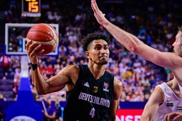 Maodo Lo 4 (Deutschland), Ungarn vs. Deutschland, FIBA EuroBasket 2022, Basketball, 07.09.2022