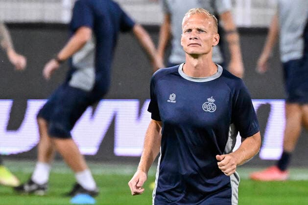 Union s head coach Karel Geraerts pictured during a training session of Belgian soccer team Royale Union Saint-Gilloise, Wednesday 07 September 2022 in Berlin, Germany, in preparation of Tomorrow s game against German Union Berlin on the opening day of the Uefa Europa League group stage. LAURIExDIEFFEMBACQ  x43103906x