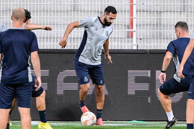 Union s Jose Rodriguez pictured in action during a training session of Belgian soccer team Royale Union Saint-Gilloise, Wednesday 07 September 2022 in Berlin, Germany, in preparation of Tomorrow s game against German Union Berlin on the opening day of the Uefa Europa League group stage. LAURIExDIEFFEMBACQ  x43104079x