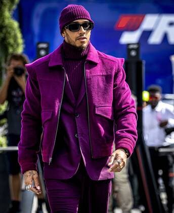 MONZA - Lewis Hamilton (Mercedes) arrives at the Monza circuit ahead of the Italian Grand Prix. REMKO DE WAAL xVIxANPxSportx xxANPxIVx