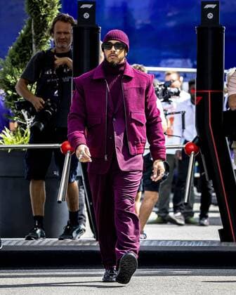 MONZA - Lewis Hamilton (Mercedes) arrives at the Monza circuit ahead of the Italian Grand Prix. REMKO DE WAAL xVIxANPxSportx xxANPxIVx