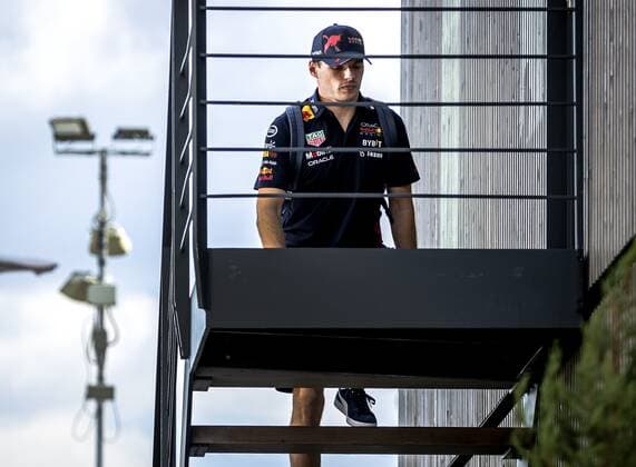 MONZA - Max Verstappen (Oracle Red Bull Racing) arrives at the Monza circuit ahead of the Italian Grand Prix. REMKO DE WAAL xVIxANPxSportx xxANPxIVx