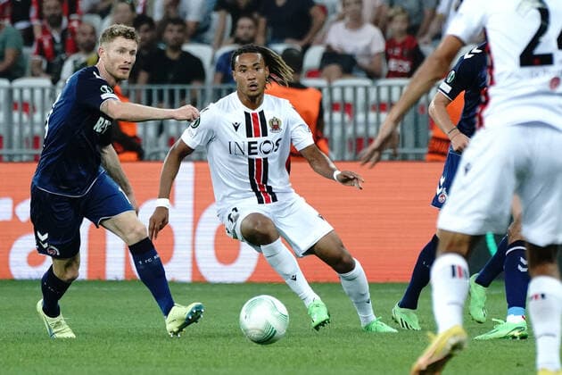 Alexis Beka Beka (OGC Nice) FOOTBALL : OGC Nice vs FC Cologne - Ligue Europa ConfÃ rence - Nice - 08 09 2022 NorbertScanella Panoramic 