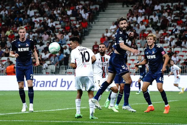Jonas Hector (FC Cologne) FOOTBALL : OGC Nice vs FC Cologne - Ligue Europa ConfÃ rence - Nice - 08 09 2022 NorbertScanella Panoramic 