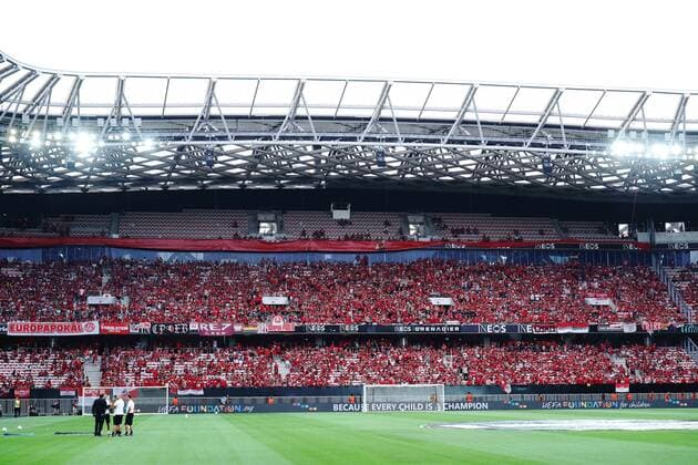 Supporters allemends du FC Cologne FOOTBALL : OGC Nice vs FC Cologne - Ligue Europa ConfÃ rence - Nice - 08 09 2022 NorbertScanella Panoramic 