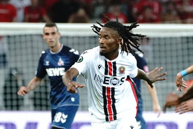 Khephren Thuram (OGC Nice) FOOTBALL : OGC Nice vs FC Cologne - Ligue Europa ConfÃ rence - Nice - 08 09 2022 NorbertScanella Panoramic 
