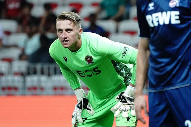 Marcin Bulka (OGC Nice) FOOTBALL : OGC Nice vs FC Cologne - Ligue Europa ConfÃ rence - Nice - 08 09 2022 NorbertScanella Panoramic 