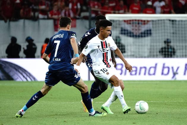 Sofiane Diop (OGC Nice) FOOTBALL : OGC Nice vs FC Cologne - Ligue Europa ConfÃ rence - Nice - 08 09 2022 NorbertScanella Panoramic 