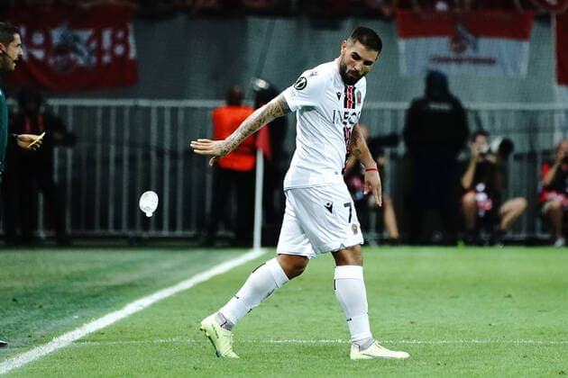 Andy Delort (OGC Nice) FOOTBALL : OGC Nice vs FC Cologne - Ligue Europa ConfÃ rence - Nice - 08 09 2022 NorbertScanella Panoramic 