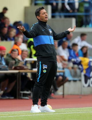 Football: Pre Season Friendly Trainer Ante Covic Football pre season friendly DFL Bundesliga 2019 2020 07.07.2019 Hertha BSC Berlin vs. BTSV Eintracht Braunschweig DFL regulations prohibit any use of photographs as image sequences and or quasi-video.