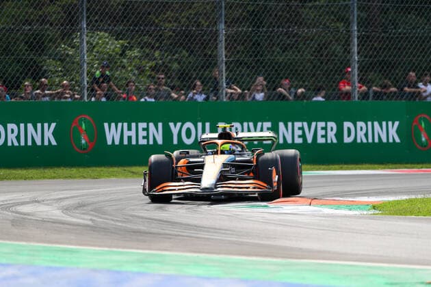 Lando Norris (GBR) McLaren MCL36 during 2022 Formula 1 Pirelli Gran Premio d Italia - Grand Prix of Italy - Free practice, Formula 1 Championship in Monza, Italy, September 09 2022  Copyright: xAlessioxDexMarcox xipa-agency.nex xLivexMediax 0