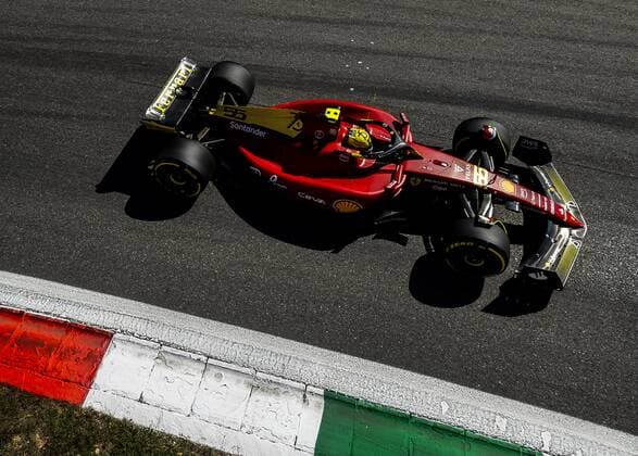 MONZA - Carlos Sainz (Ferrari) during the 3rd free practice session ahead of the F1 Grand Prix of Italy at the Monza Circuit on September 9, 2022 in Monza, Italy. REMKO DE WAAL F1 Grand Prix of Italy - Practice 3 2022 xVIxANPxSportx xxANPxIVx