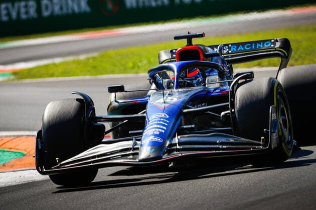 45 DE VRIES Nyck (ned), Williams Racing FW44 action during the Formula 1 Pirelli Gran Premio d™Italia 2022, Italian Grand Prix 2022, 16th round of the 2022 FIA Formula One World Championship, WM, Weltmeisterschaft from September 9 to 11, 2022 on the Autodromo Nazionale di Monza, in Monza, Italy - F1 - ITALIAN GRAND PRIX 2022 DPPI Panoramic  00122037__V2_2680